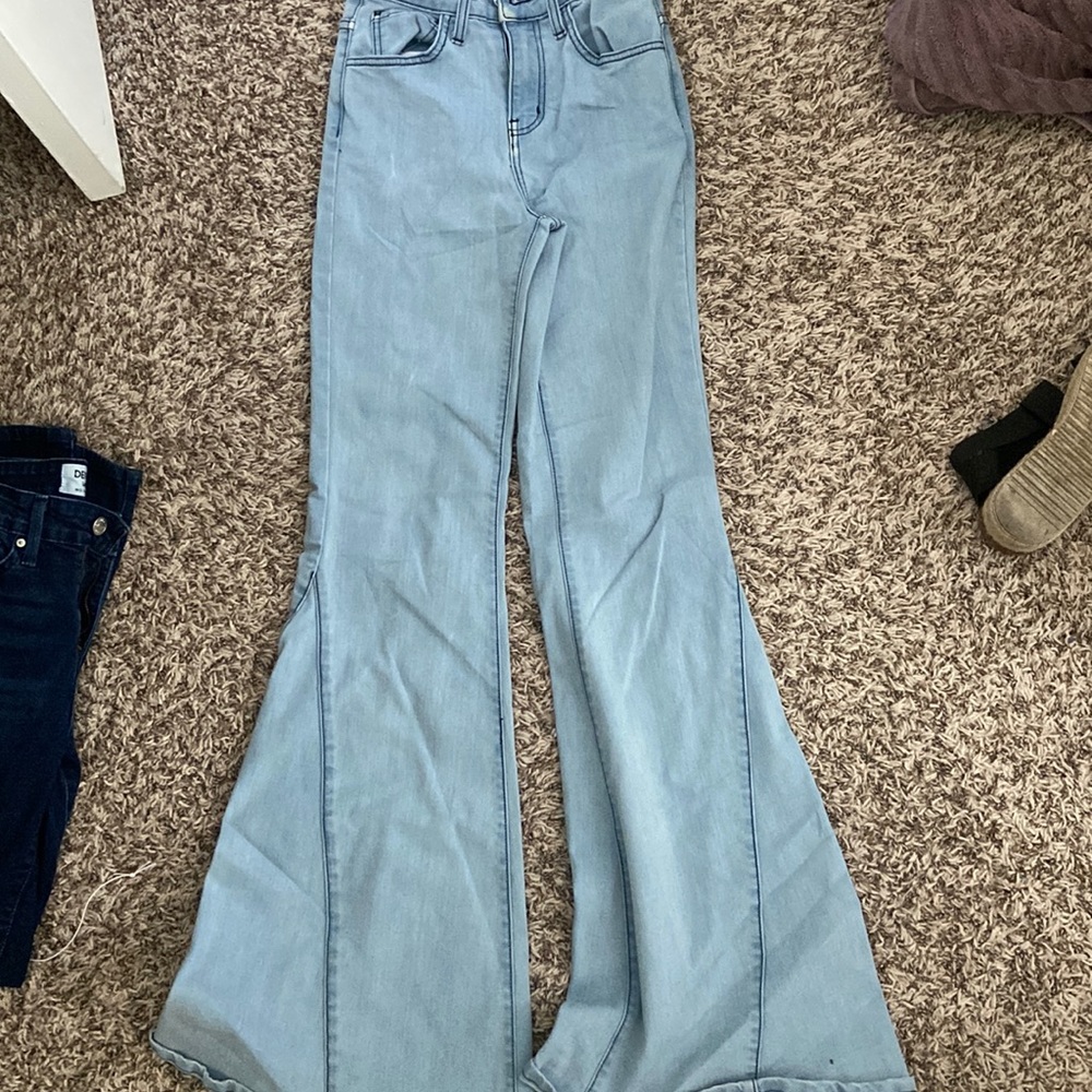 Light wash jeans